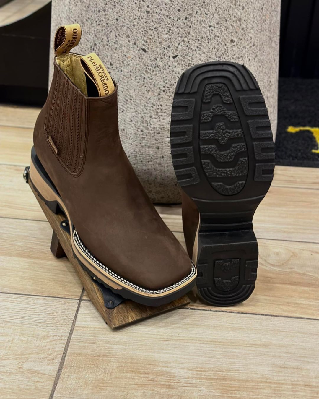 Botins Cowboy de Couro para Homens