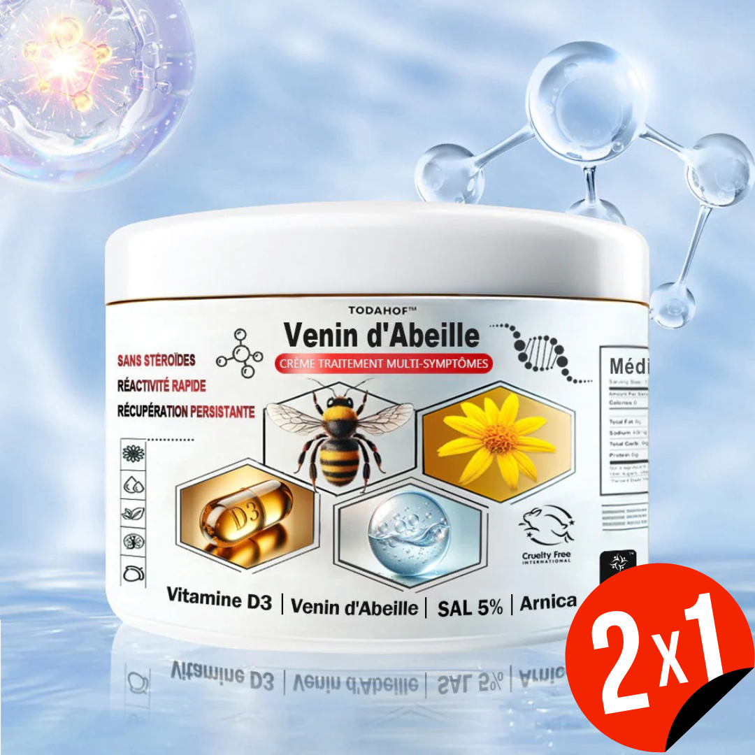 Creme anti-inflamatório multi-sintomas com veneno de abelha (OFERTA 2X1)