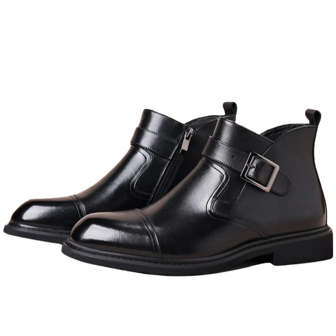 Botas Curtas com Interior Polar e Fecho Duplo para Homens