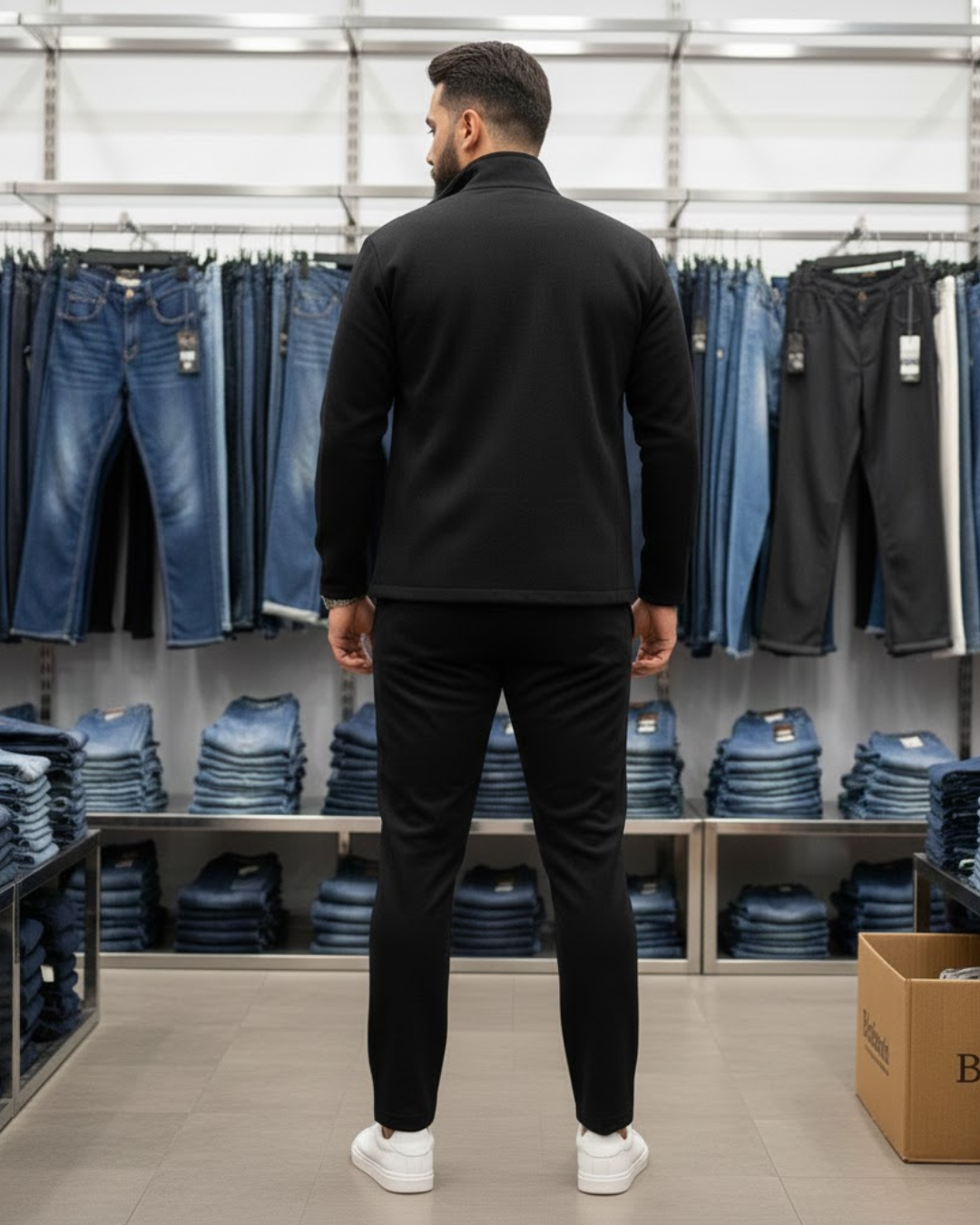 Conjunto Desportivo Bordado de Duas Peças de Alta Versatilidade para Homem