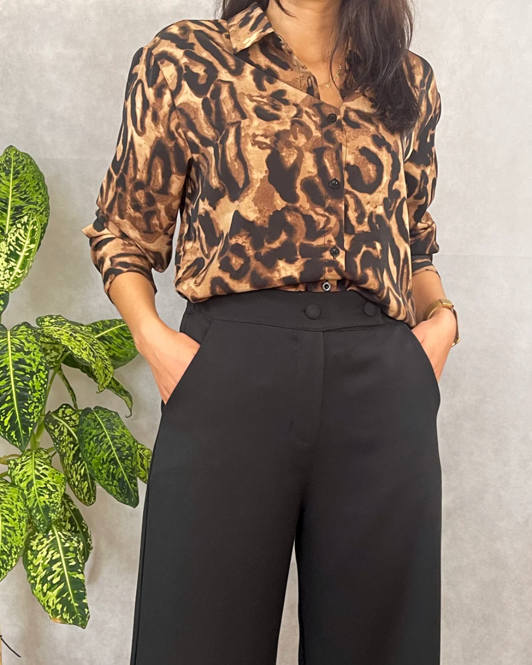 Calças de Estilo Alfaiataria para Mulher