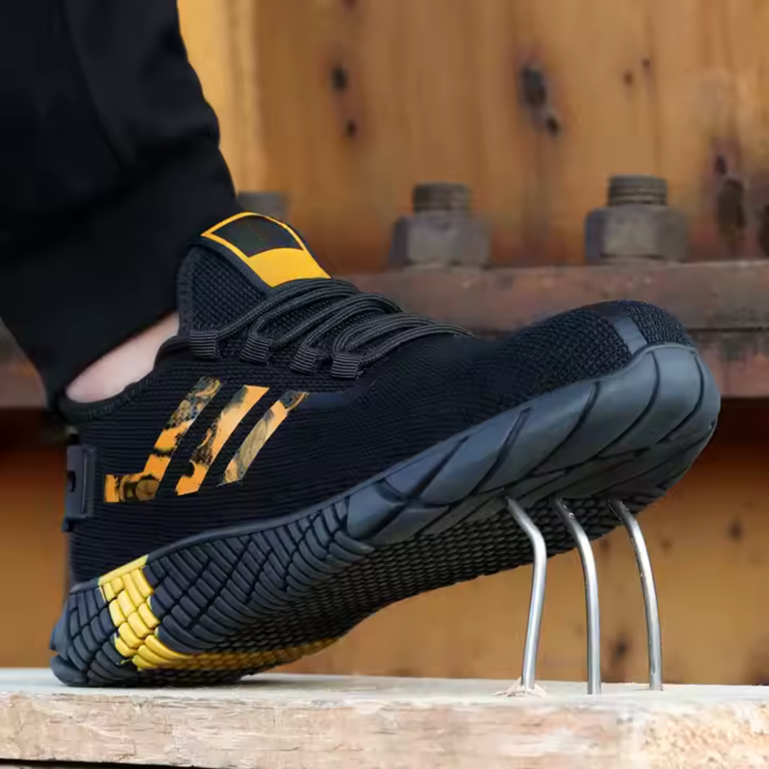 Calçado de segurança desportivo com sola de borracha para homem