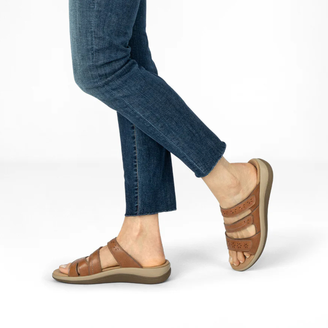 Sandália Ortopédica Feminina com Tiras Ajustáveis Conforto e Estilo