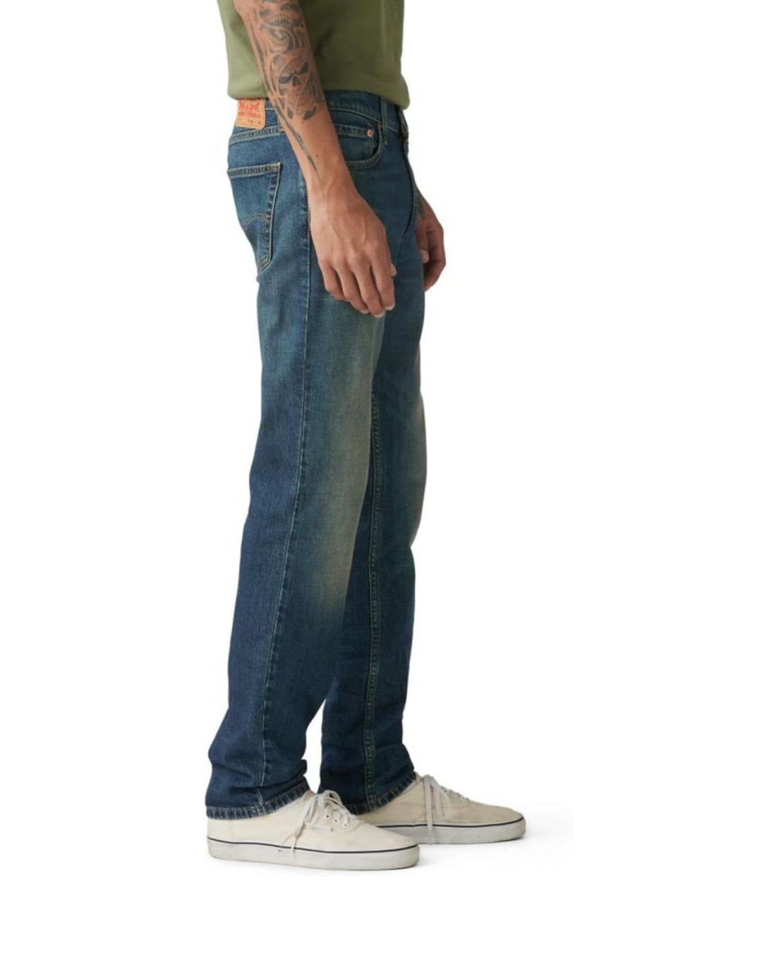 Calças de ganga clássicas justas para homem