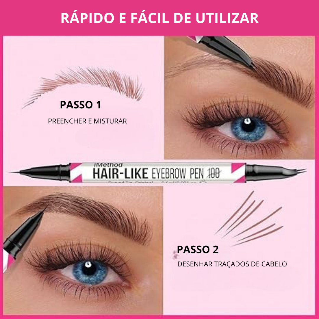 Lápis de Sobrancelhas 2 em 1 de Ponta Dupla (EM PROMOÇÃO 2X1)