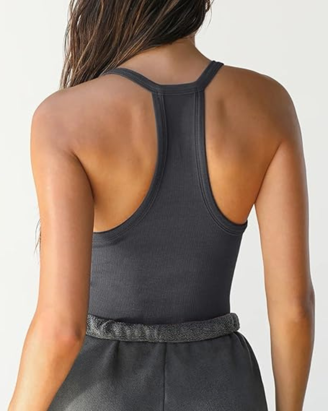 Blusas de Treino Femininas com Decote em V e Costas Cruzadas (OFERTA 2X1)