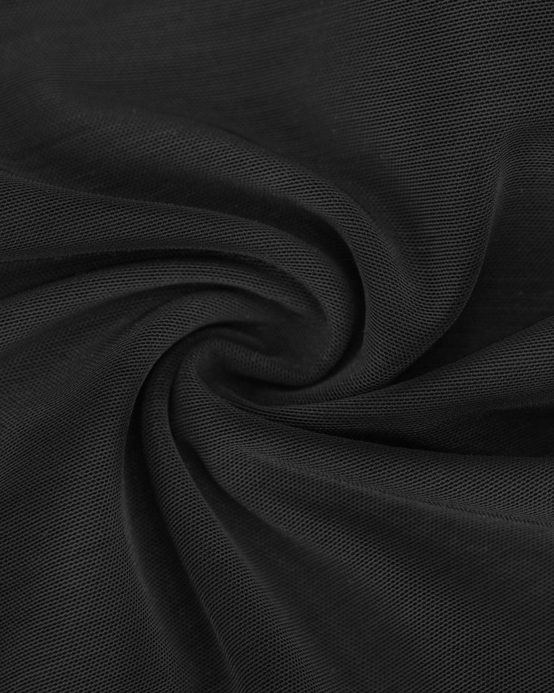 Body modelador de malha transparente e manga comprida