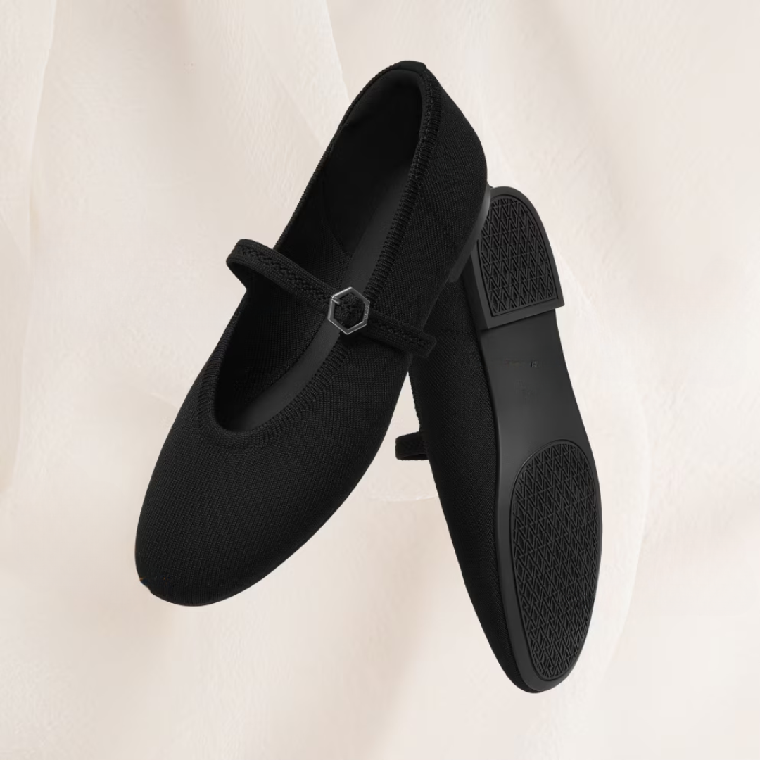 Sapatos de bailarina clássicos e ortopédicos para mulher