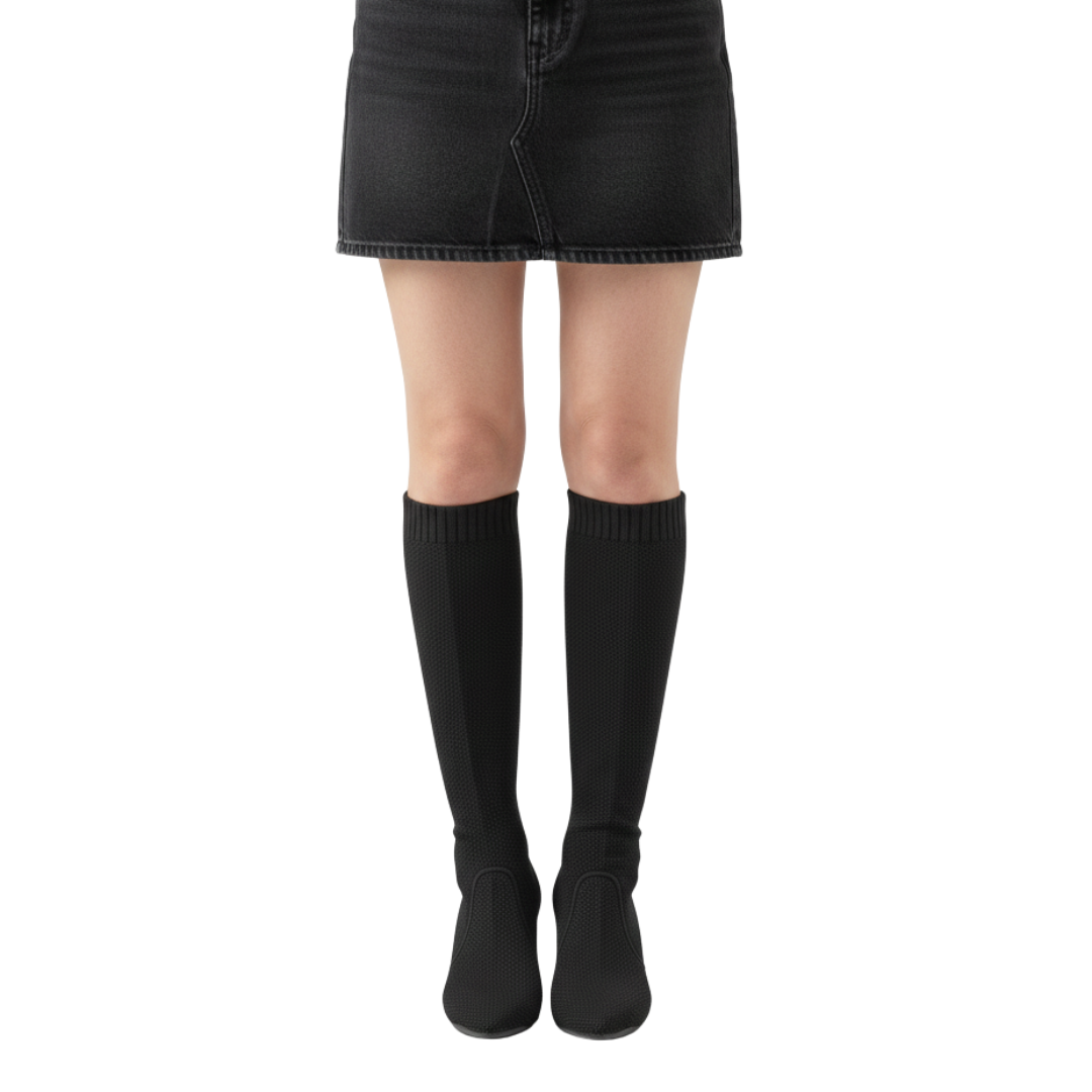 Botas de Cano Alto com Salto Agulha