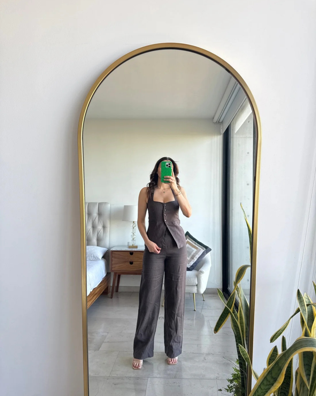 Conjunto Feminino Linho Chic Elegância Minimalista e Caimento Sofisticado