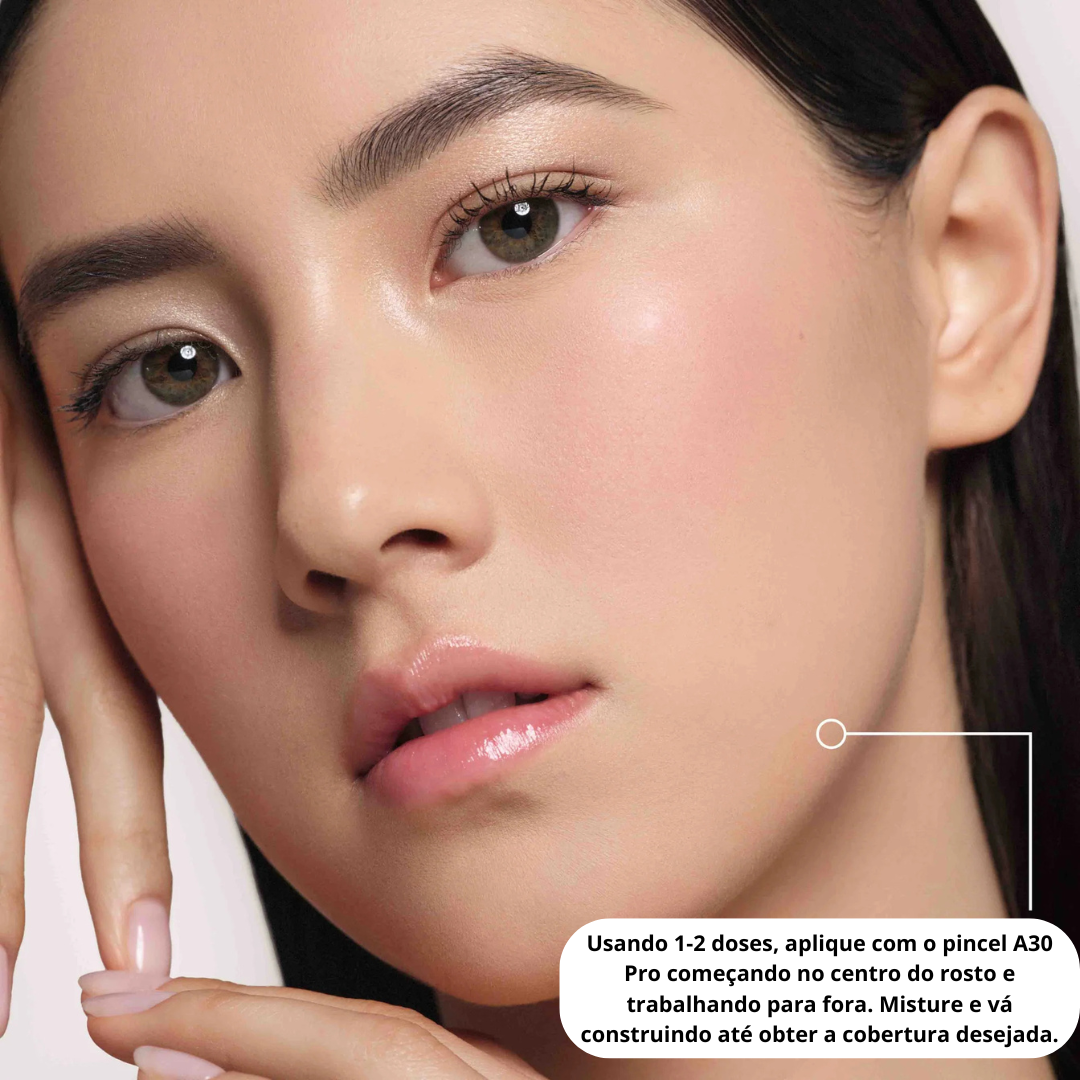 Base Líquida com Cobertura Ligeira e Acabamento Natural (EM PROMOÇÃO 2X1)