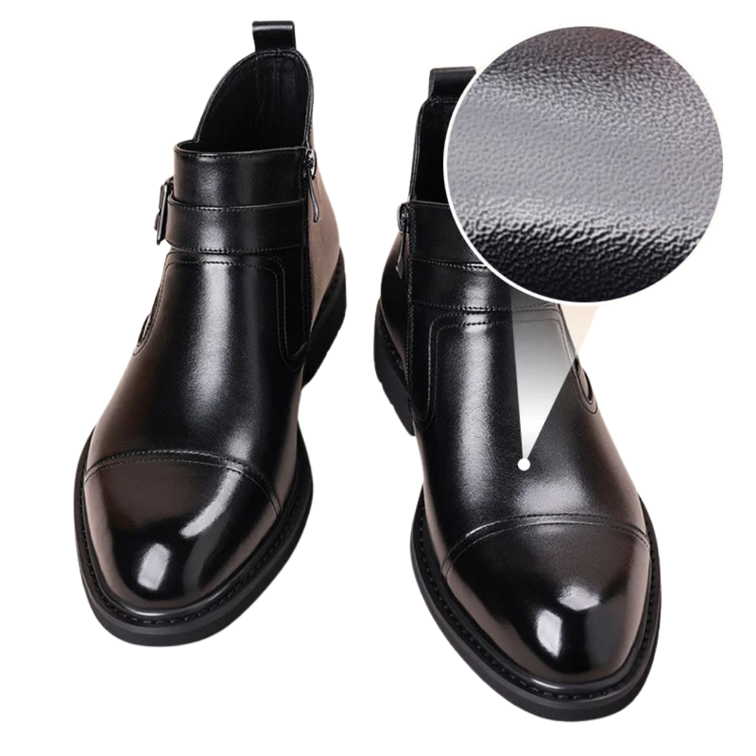 Botas Curtas com Interior Polar e Fecho Duplo para Homens