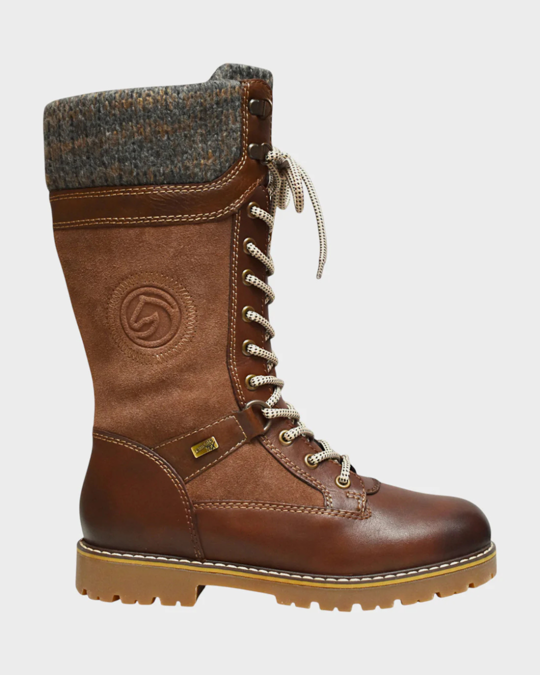 Botas Altas de Couro com Fecho Lateral Unissexo