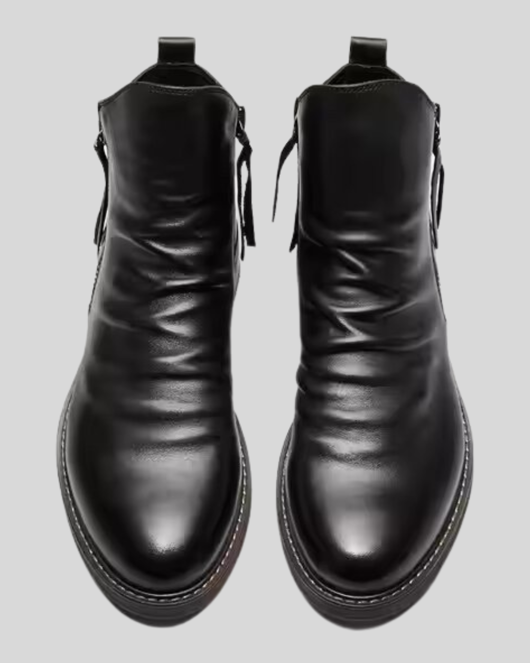 Botins Vintage com fecho de correr para homem