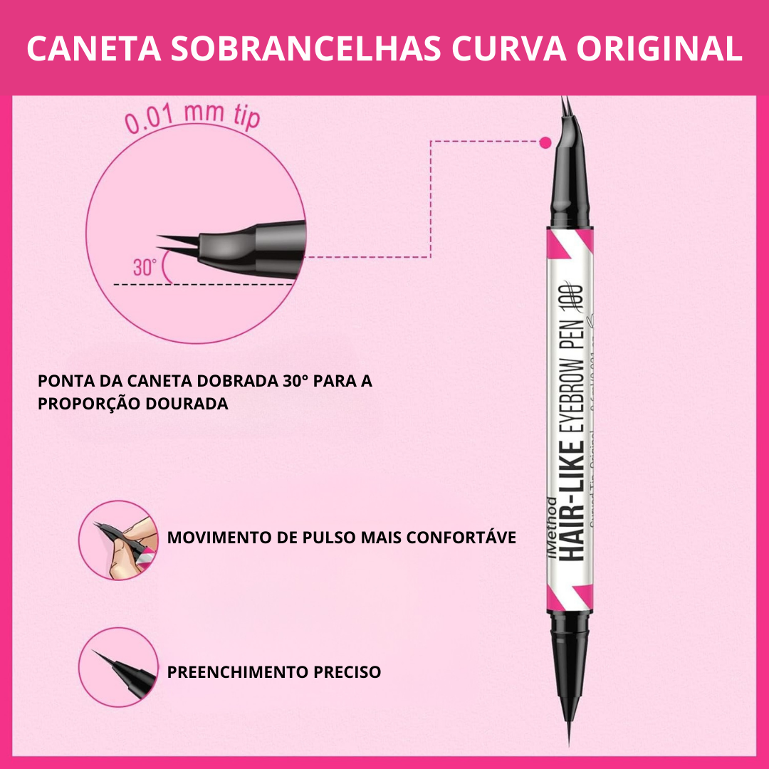 Lápis de Sobrancelhas 2 em 1 de Ponta Dupla (EM PROMOÇÃO 2X1)