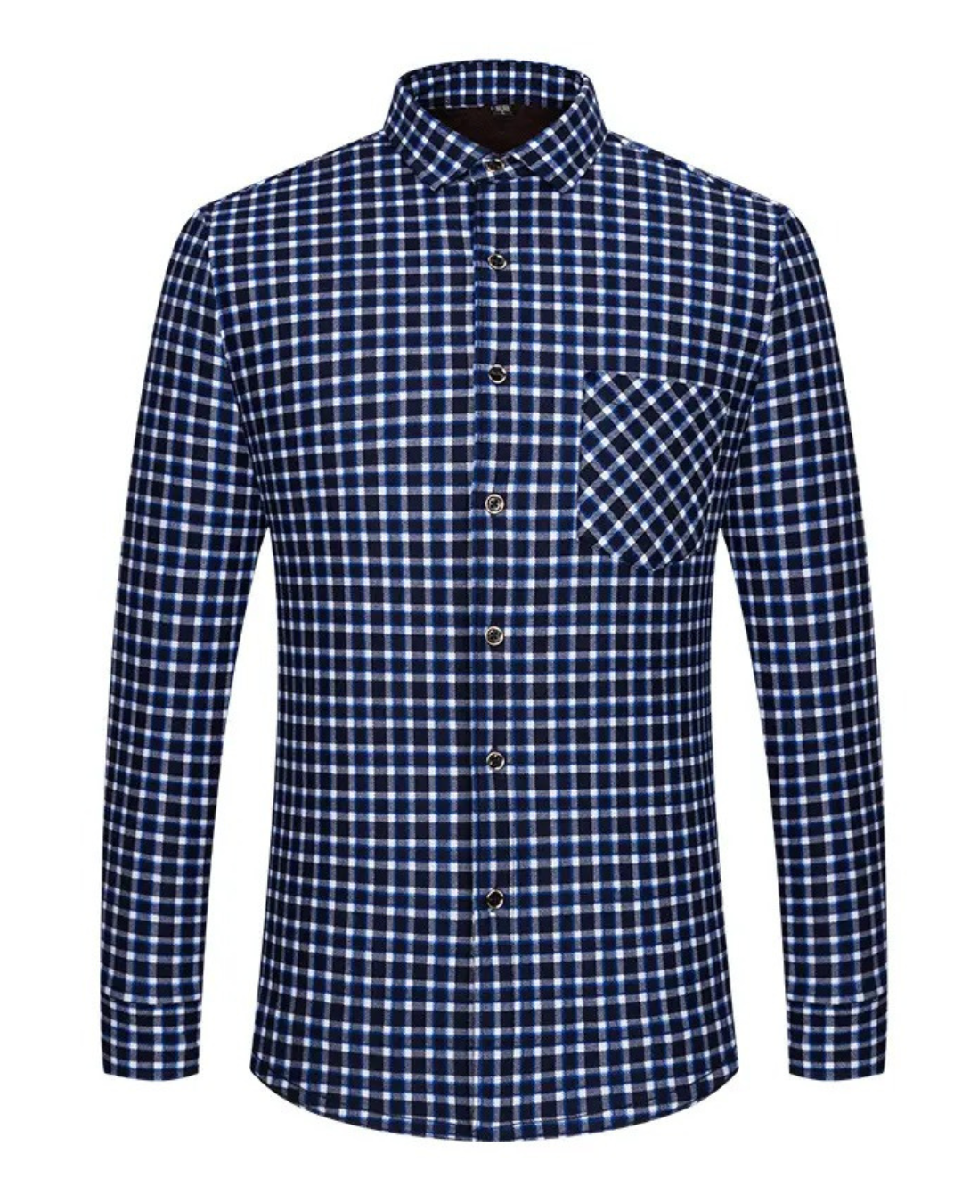 Camisa térmica xadrez para homem