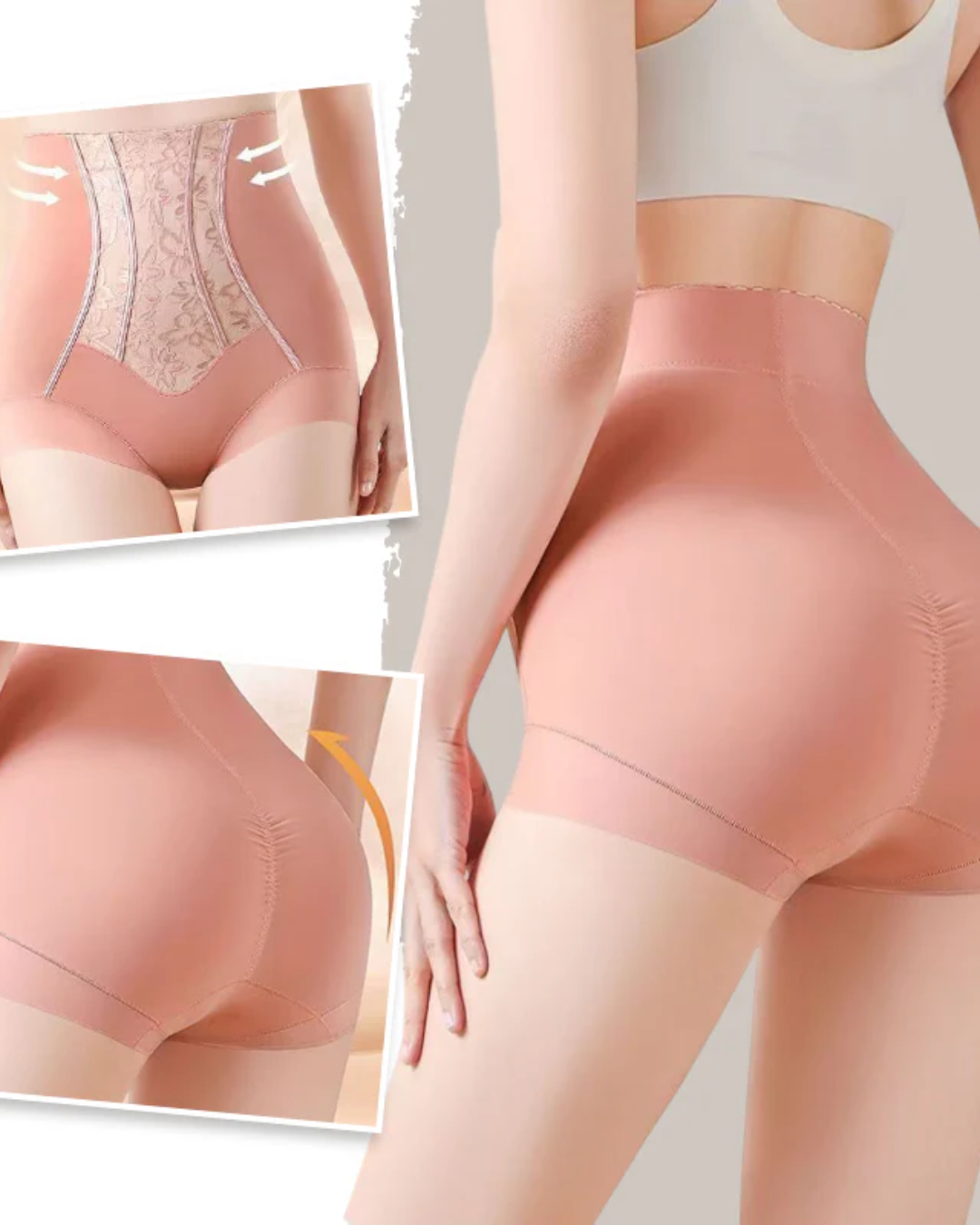 Calções modeladores de cintura alta