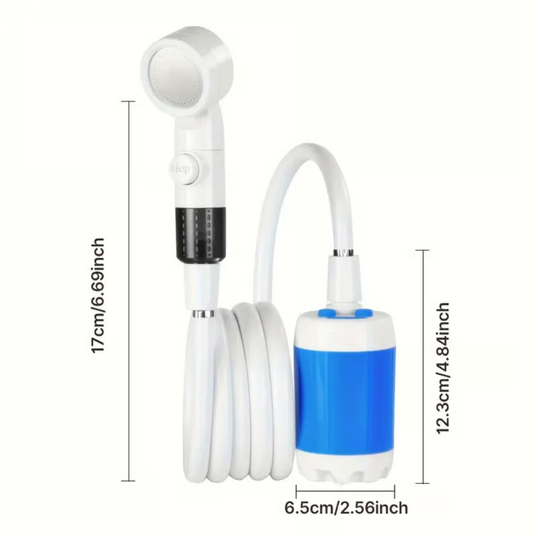 Chuveiro portátil para acampamento