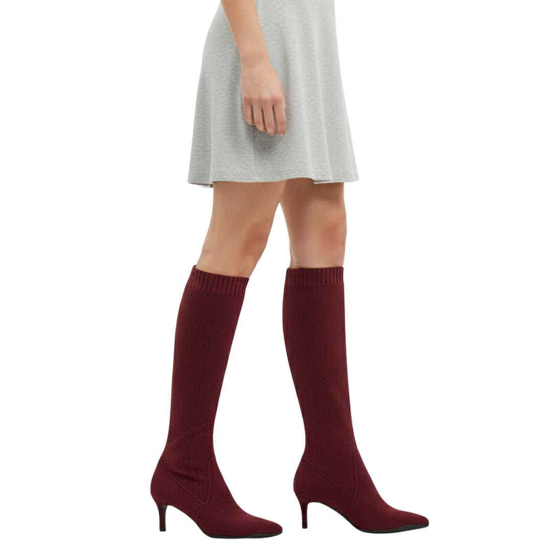 Botas de Cano Alto com Salto Agulha