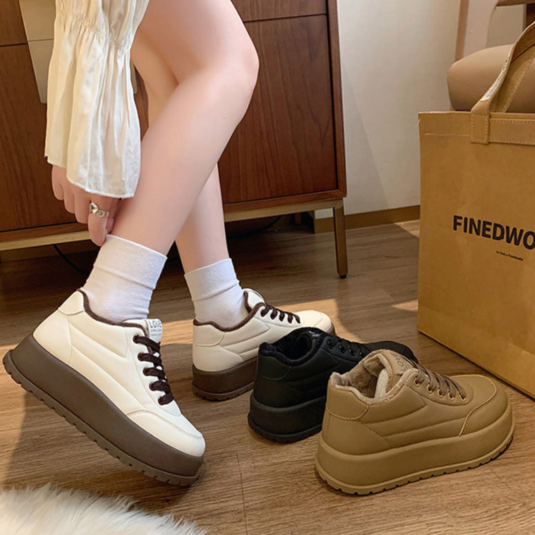 Sapatos Casuais Quentes para Mulher com Plataforma
