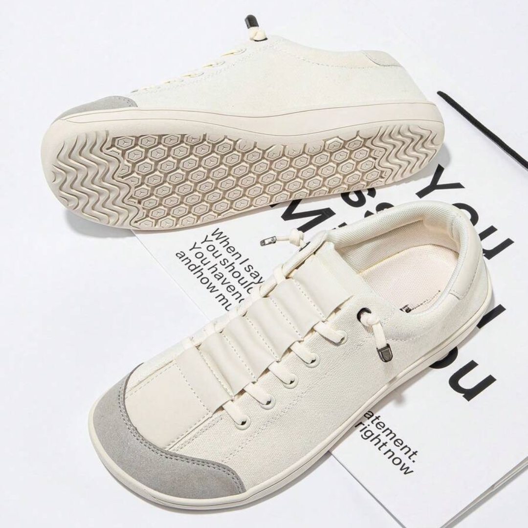 Sapatos Casuais de Lona com Biqueira Larga para Unisexo