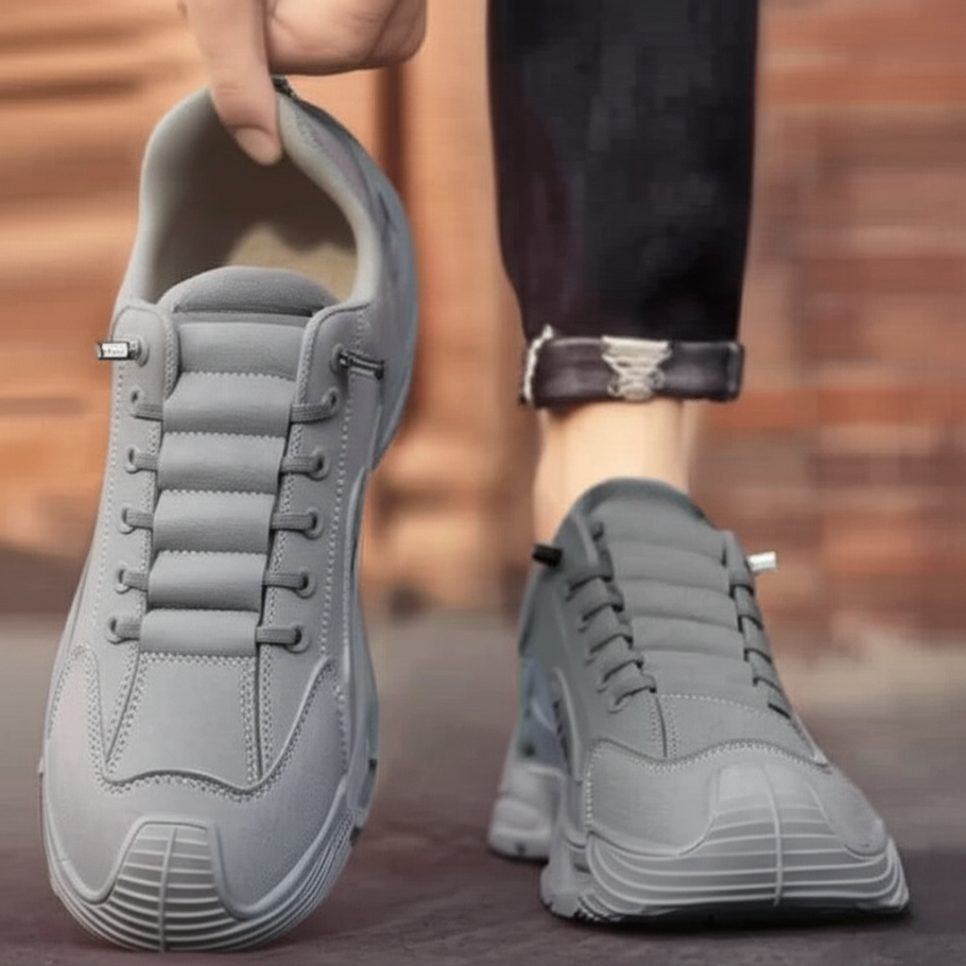 Sapatos antiderrapantes de sola grossa para homem