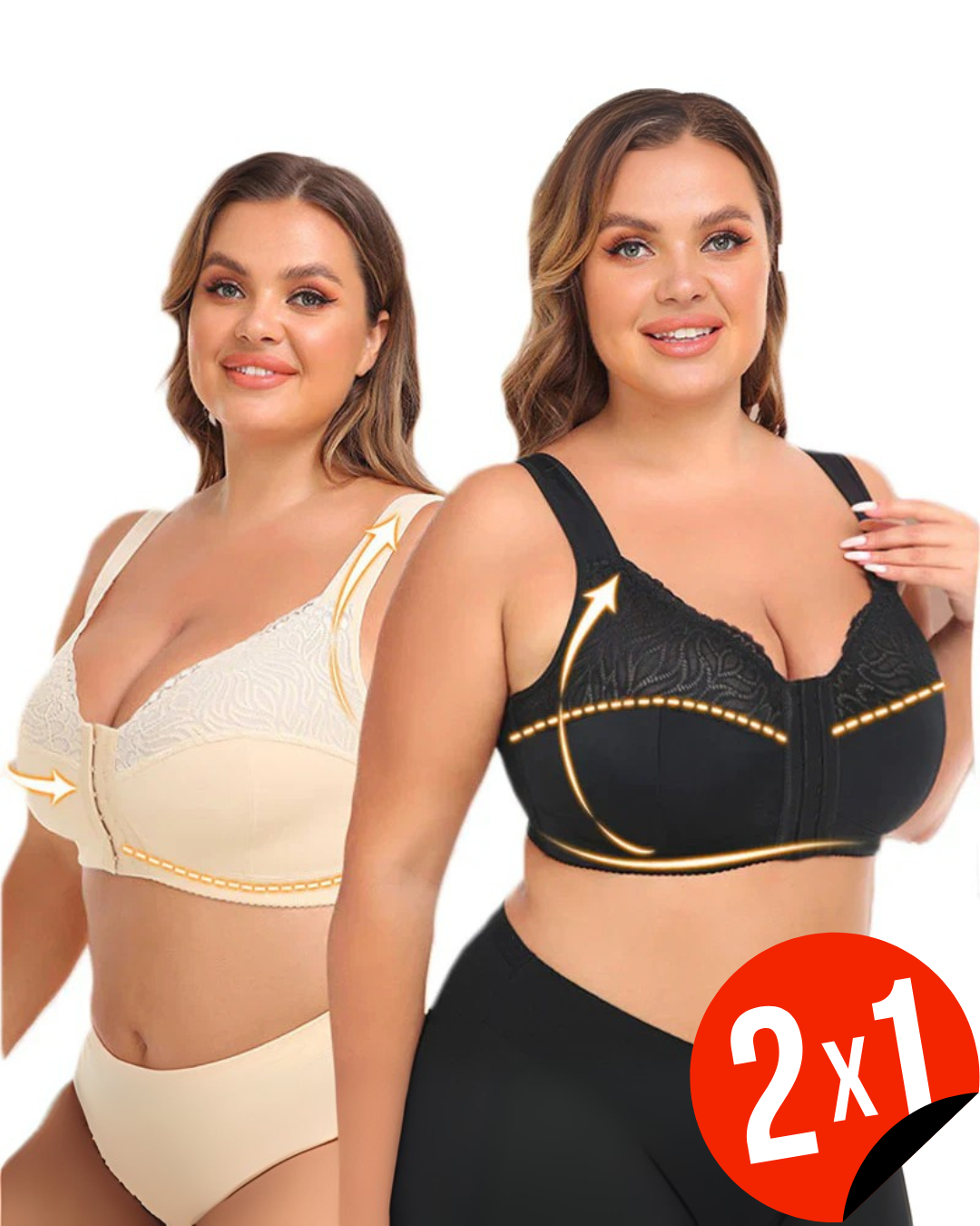 Soutien de renda com fecho frontal (OFERTA 2X1)