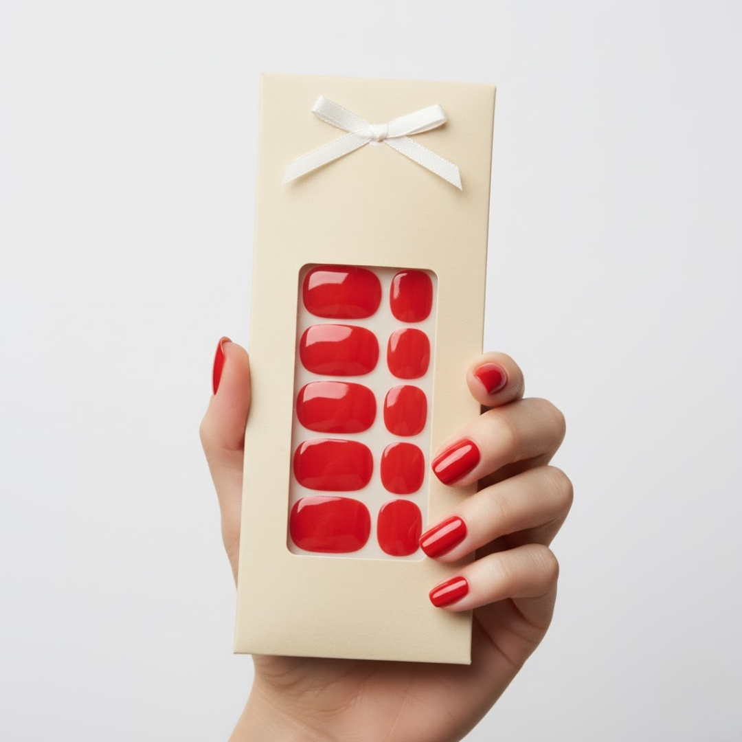 Unhas ovais com acabamento brilhante e uniforme - Pack de 20 unidades (OFERTA 2X1)