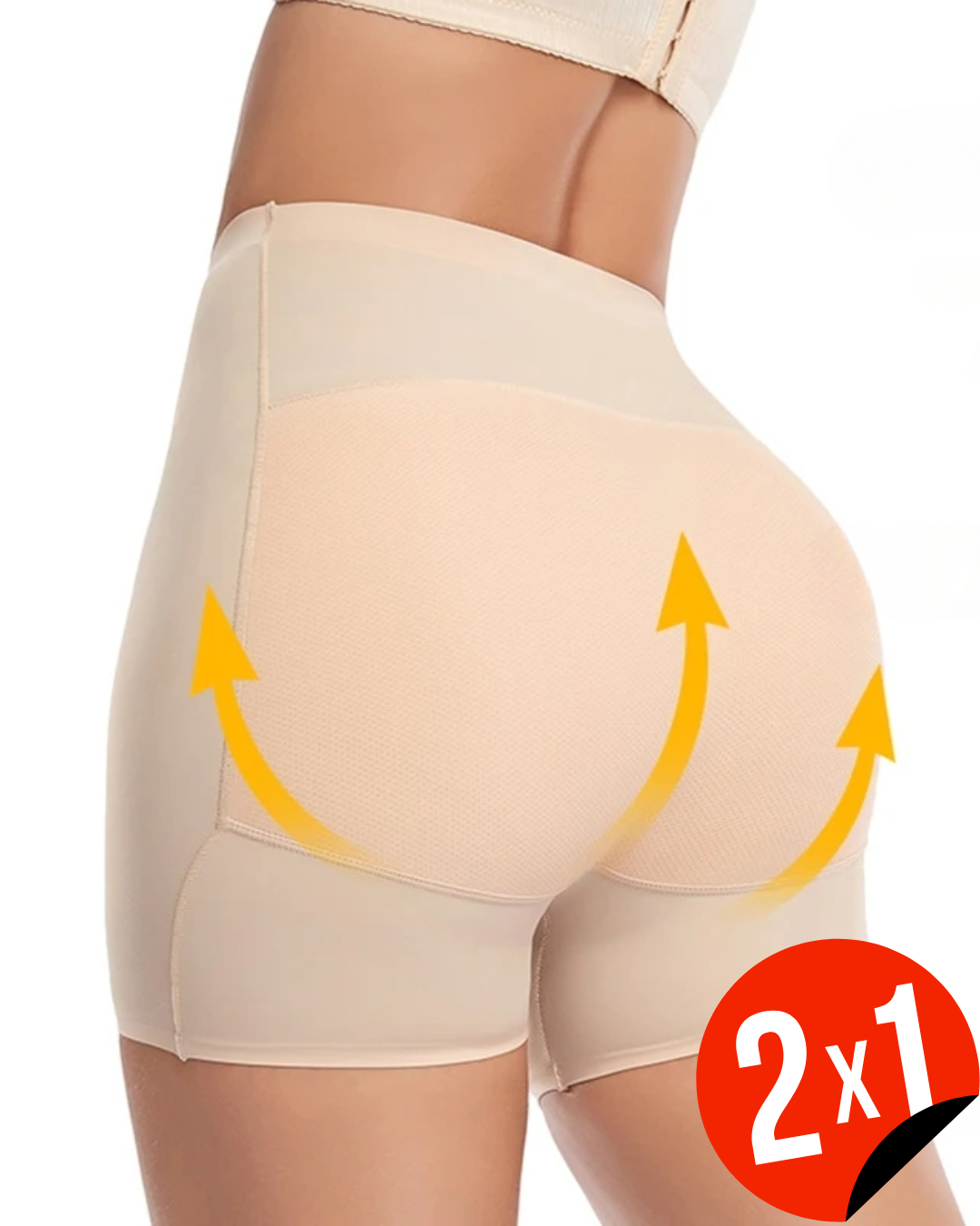 Cinta modeladora com almofadas para os quadris e glúteos